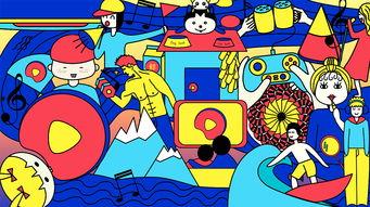 吃瓜蜡笔画,趣味横生的视觉盛宴